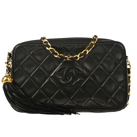 Chanel Black Lambskin Camera Bag 176914 - Picture 1 of 10